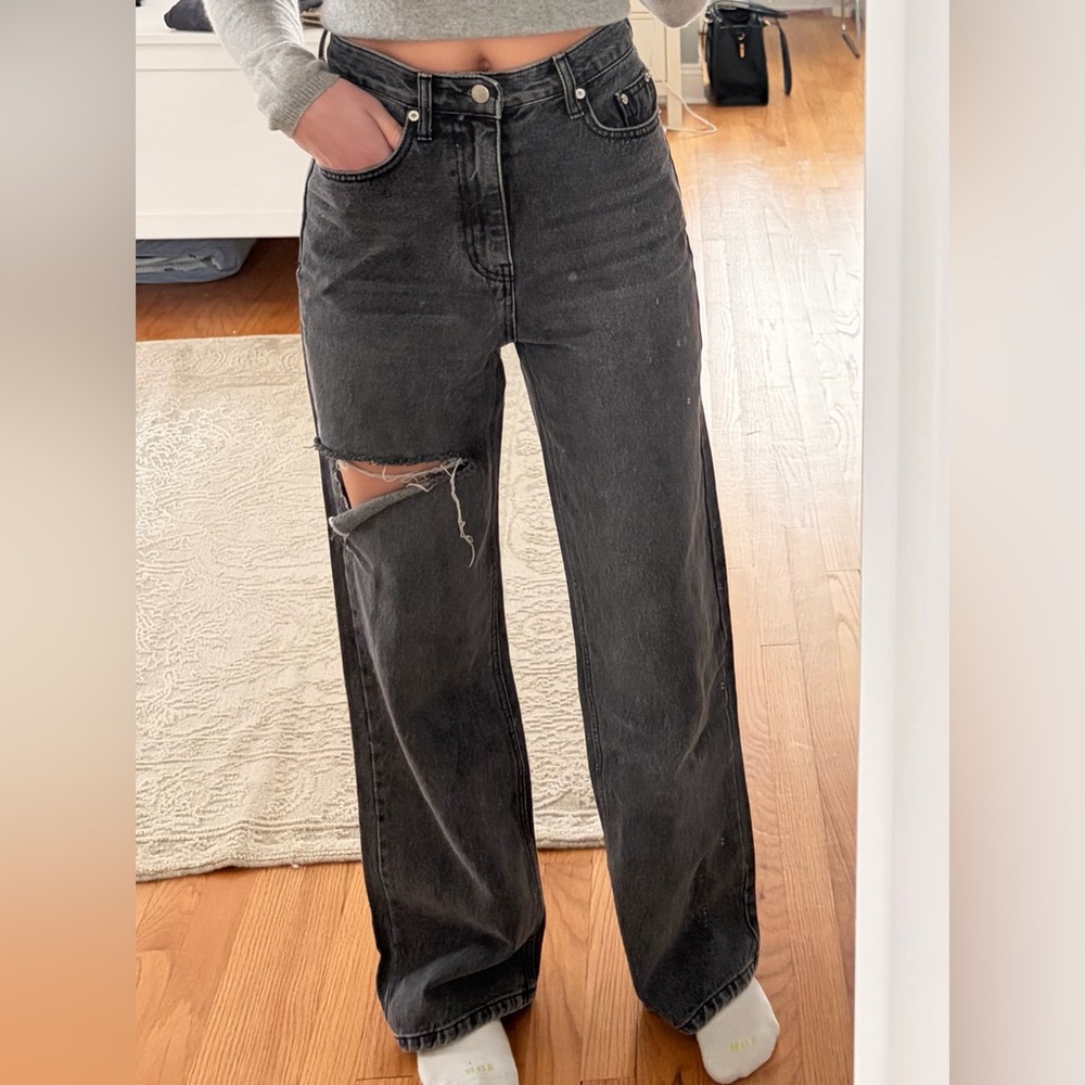 12th Tribe Black Denim Jeans